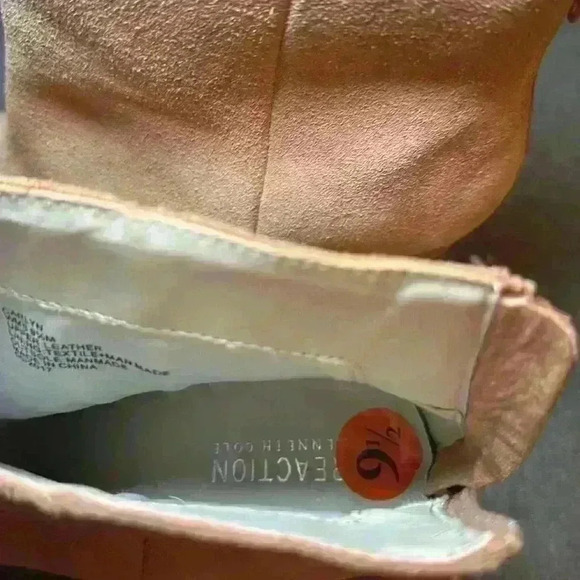 Kenneth Cole Reaction Carlyn Block Heel Booties Blush Suede Women’s Size 9.5 - Picture 10 of 15